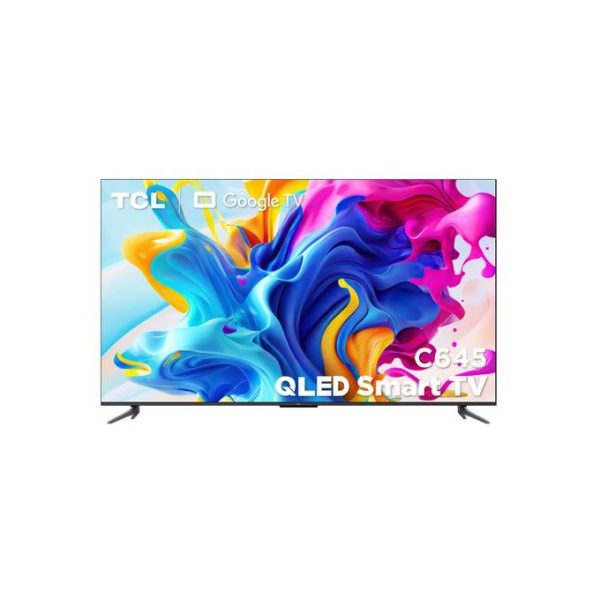 TCL 65" Q-LED 65C645 GOOGLE TV ANDROID 4K UHD SMART Frameless Tv  Gaming In Dolby Vision Smart TV (2023) Model - Black