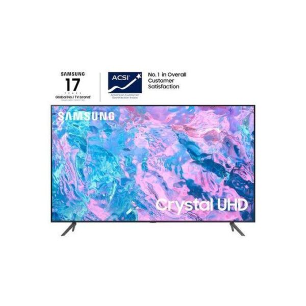 Samsung 50CU7000, 50” 4K UHD Smart TV, YouTube, Netflix-Black, (2YRS WRTY)