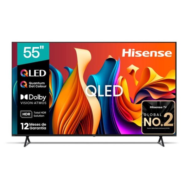 Hisense 55'' QLED 55Q6KEN 4K Al UPSCALER ULTRA HD FRAMELESS SMART TV, VOICE CONTROL (NEW MODEL 2024)