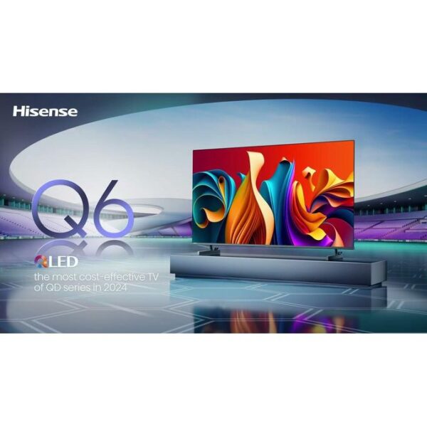 Hisense 55'' QLED 55Q6KEN 4K Al UPSCALER ULTRA HD FRAMELESS SMART TV, VOICE CONTROL (NEW MODEL 2024) - Image 4